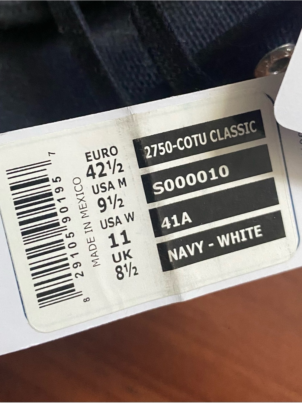 Superga Canvas Lace-Up Sneakers Women’s 11 Navy and White New With Tags - Picture 3 of 9
